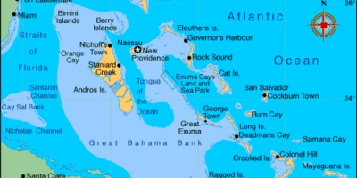 Map of the Bahamas