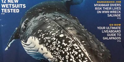 scuba diving magazine cover