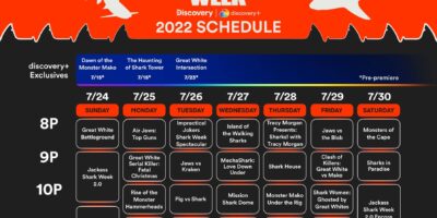 shark week 2022 schedule