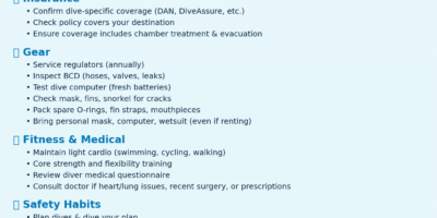dive health and safety checklist