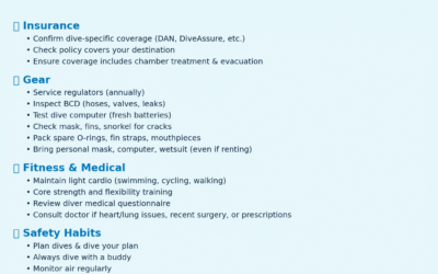 dive health and safety checklist